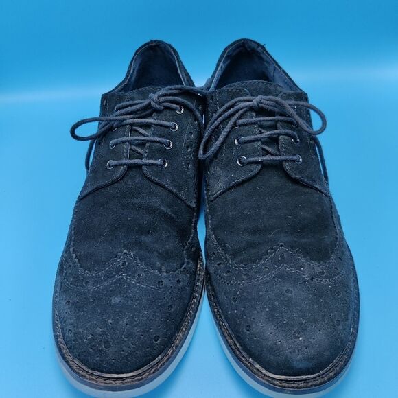 Joseph Abboud Suede Wingtip Brogue Oxford Shoes Men’s Size 11.5 Charcoal Black main image 16